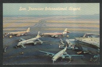 San Francisco International Airport Post card 1963