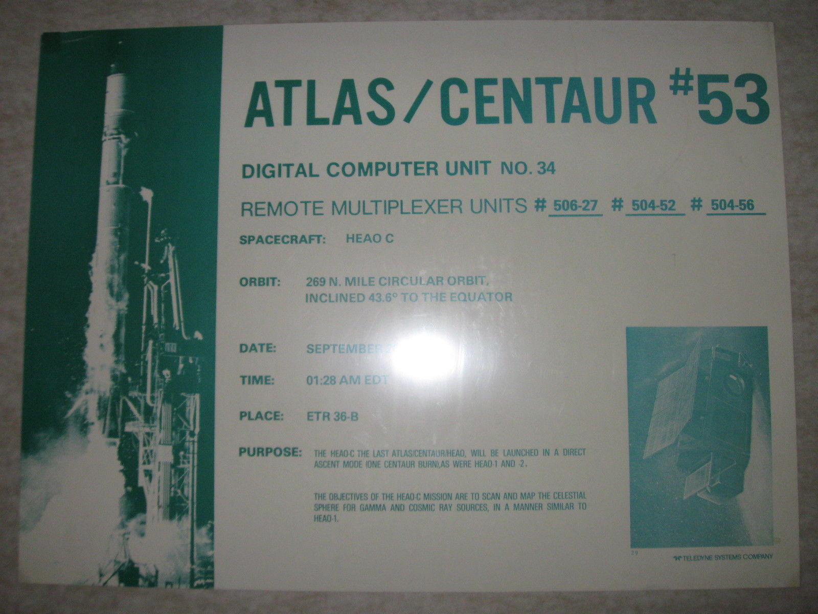 Atlas / Centaur #53 launch poster