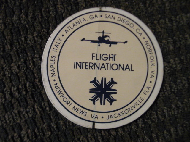 Flight International sticker