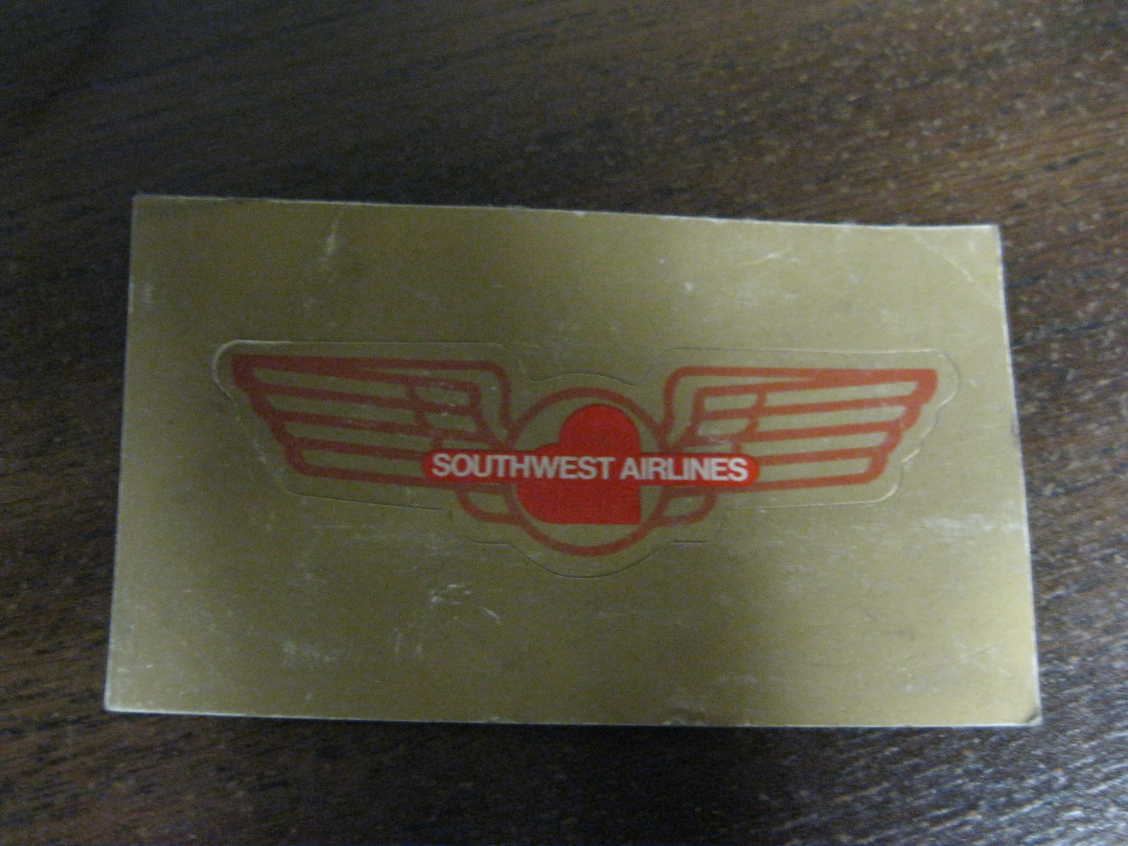 Southwest Airlines winged sticker