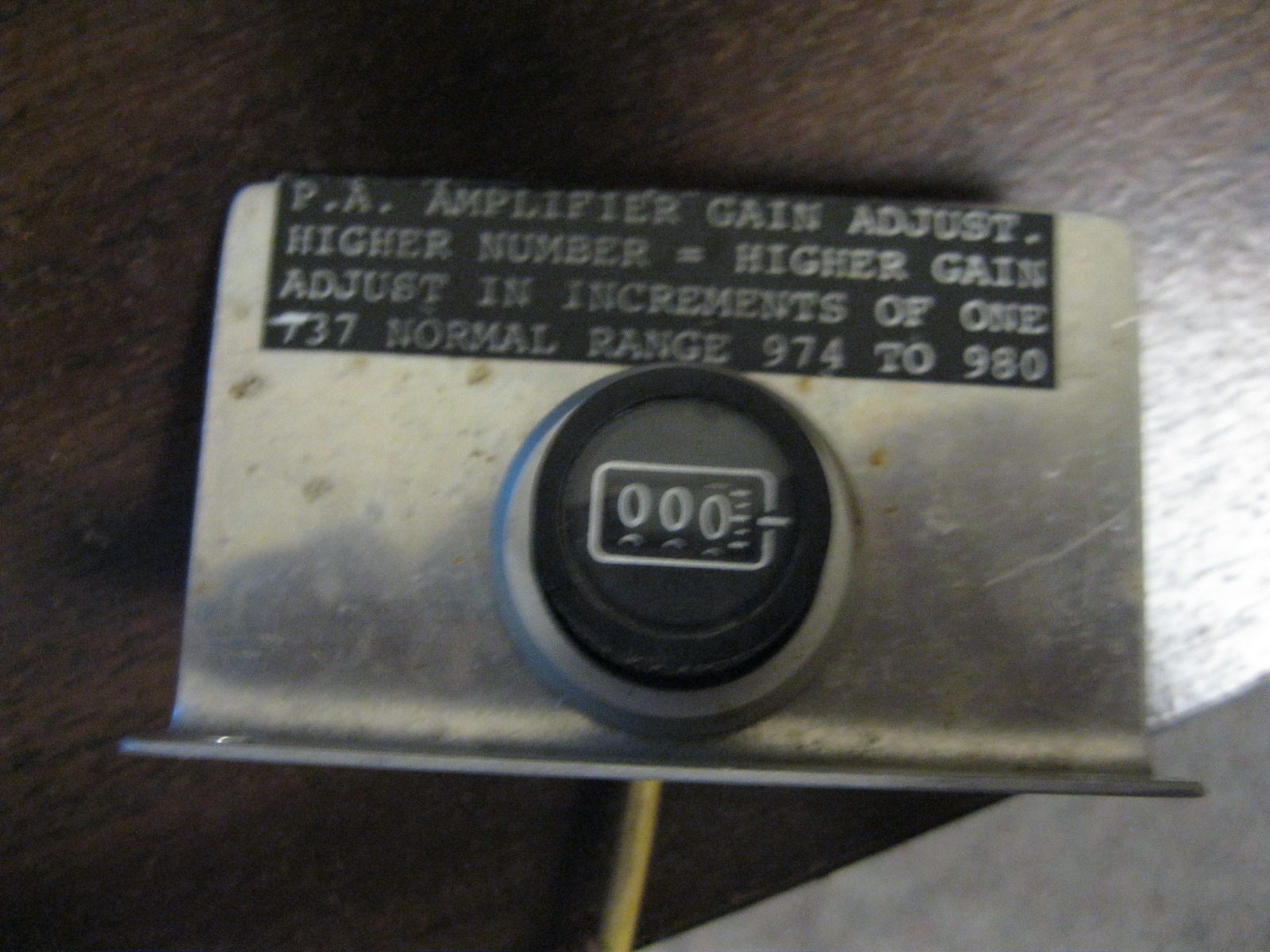 Bourns PA amplifier gain adjustment