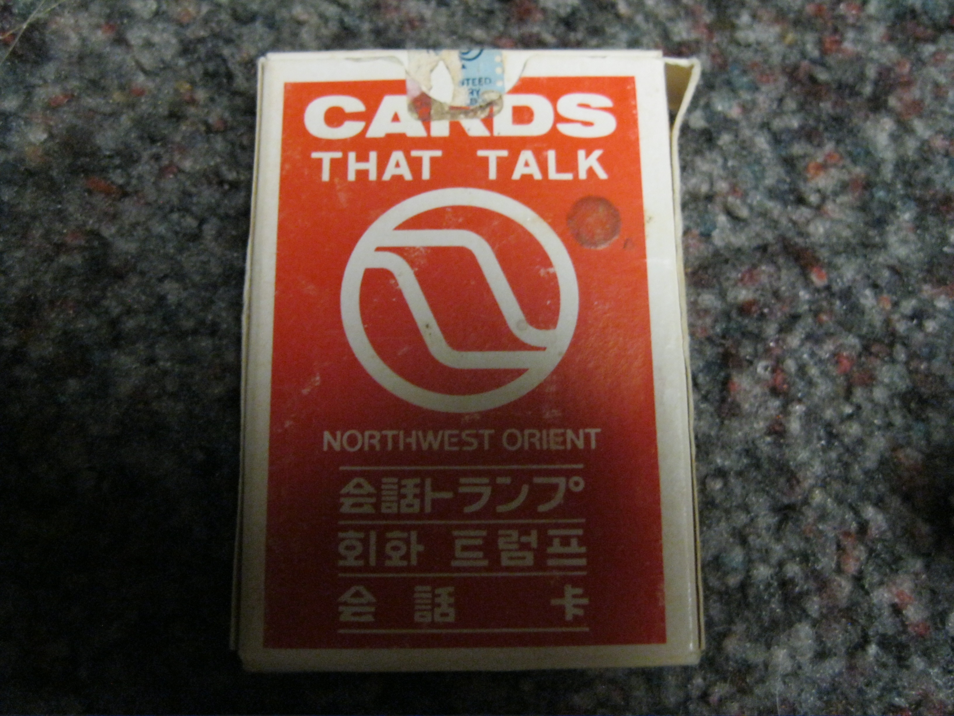 Northwest Orient cards that talk playing cards