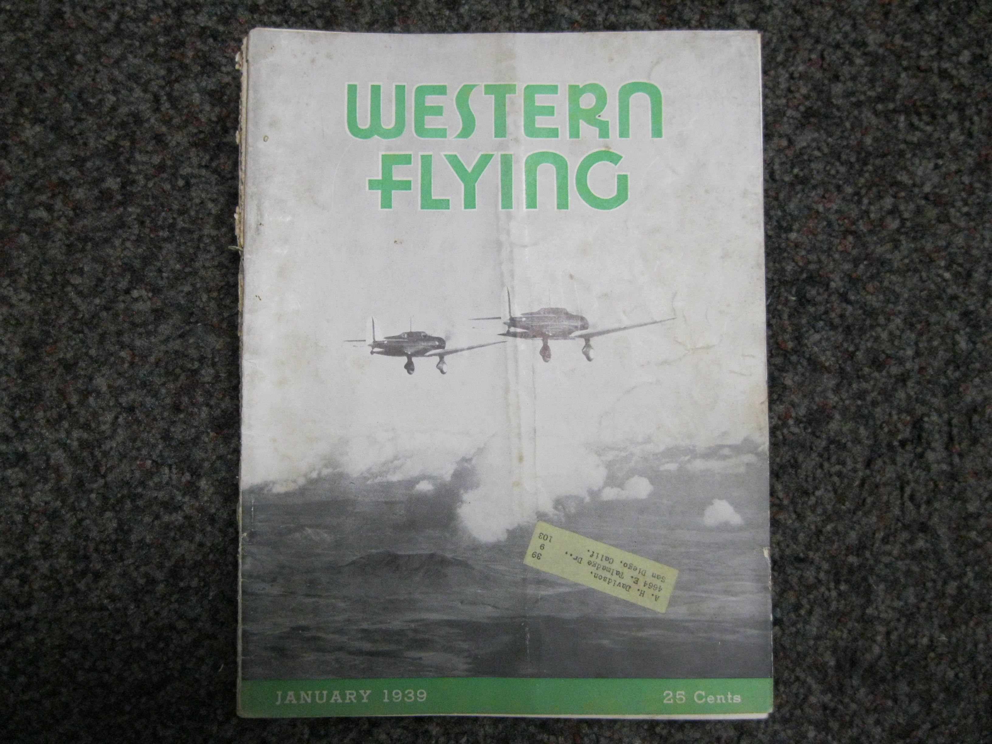 Western Flying magazine January 1939