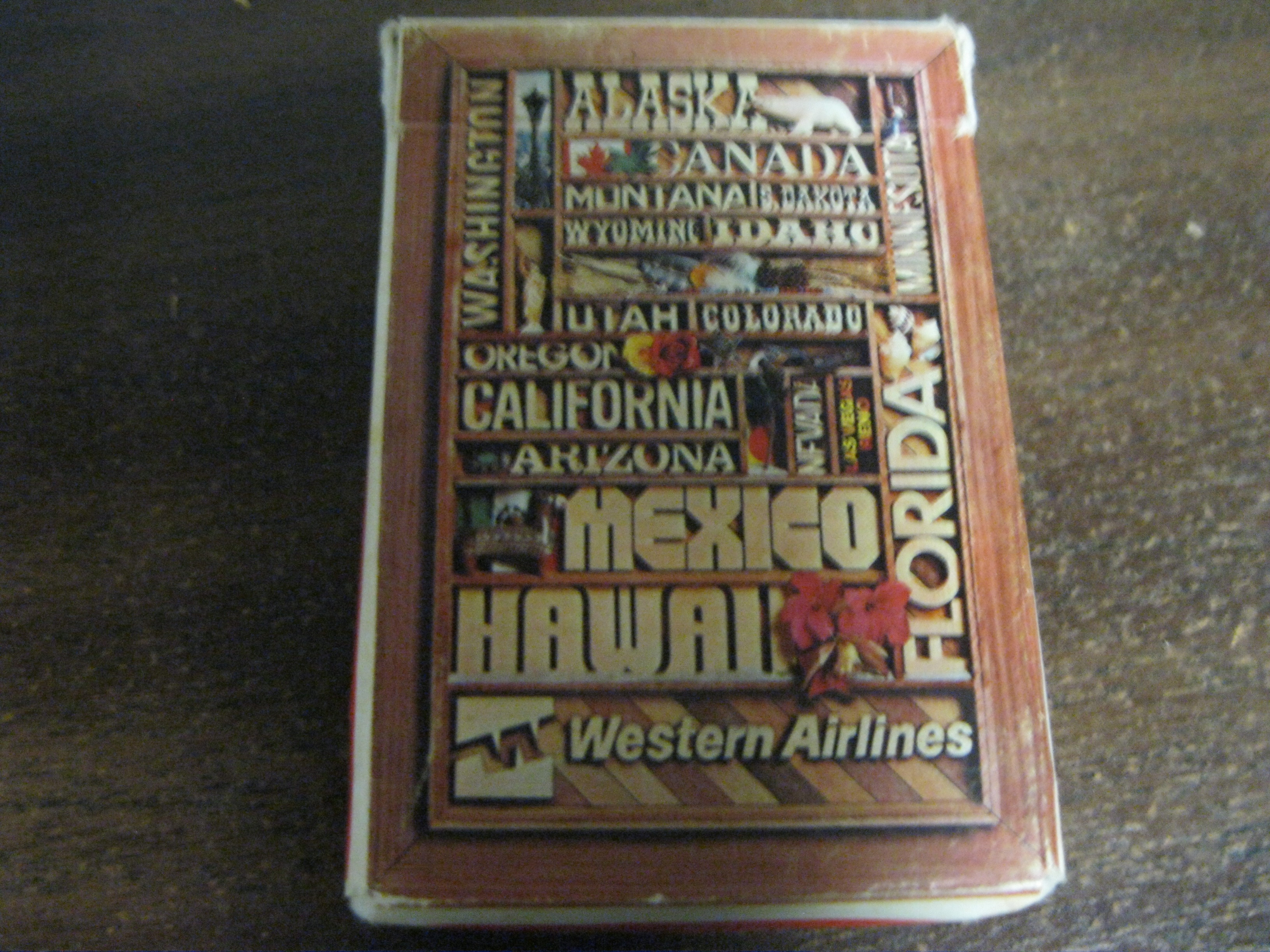 Western Airlines playing card deck