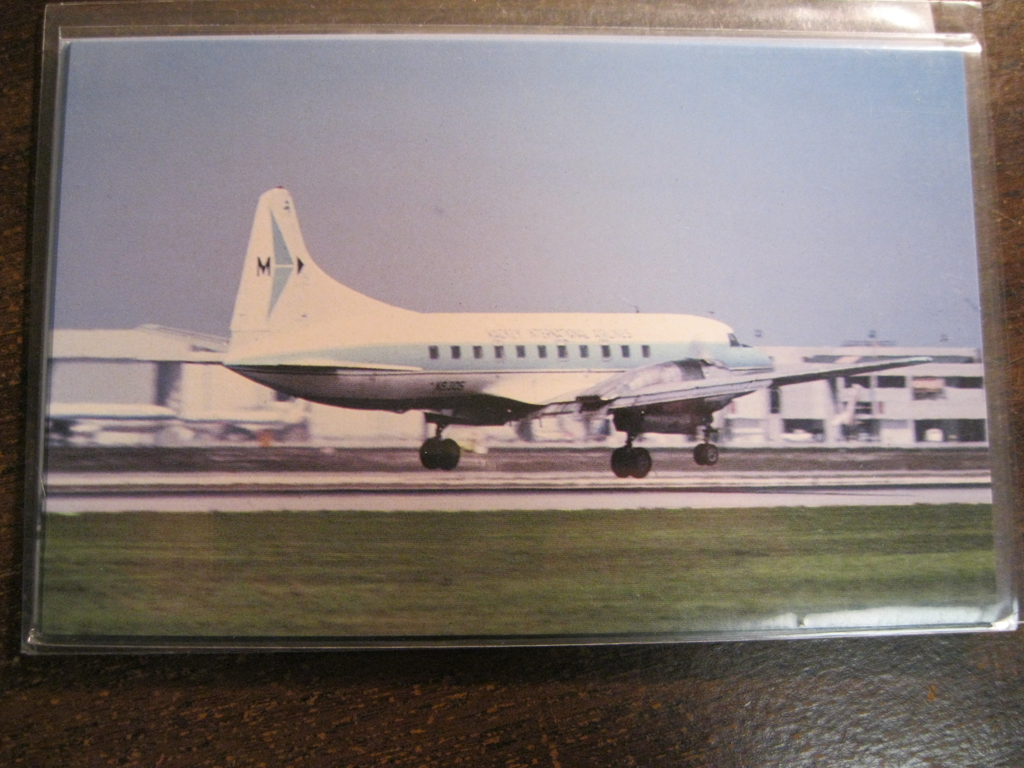 Mackey International Airlines Convair CV-440 post card