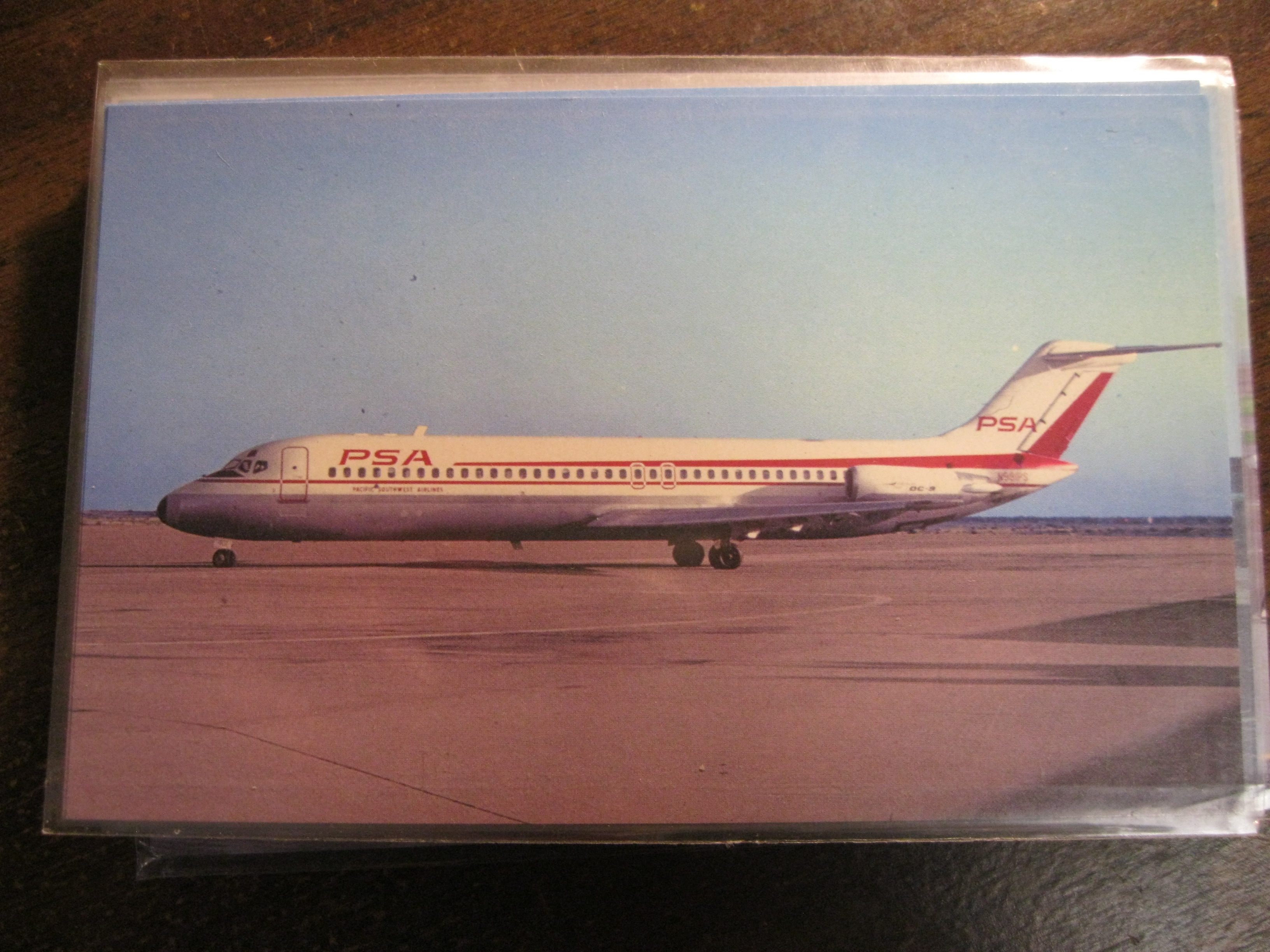 Pacific Southwest Airlines DC-9 post card