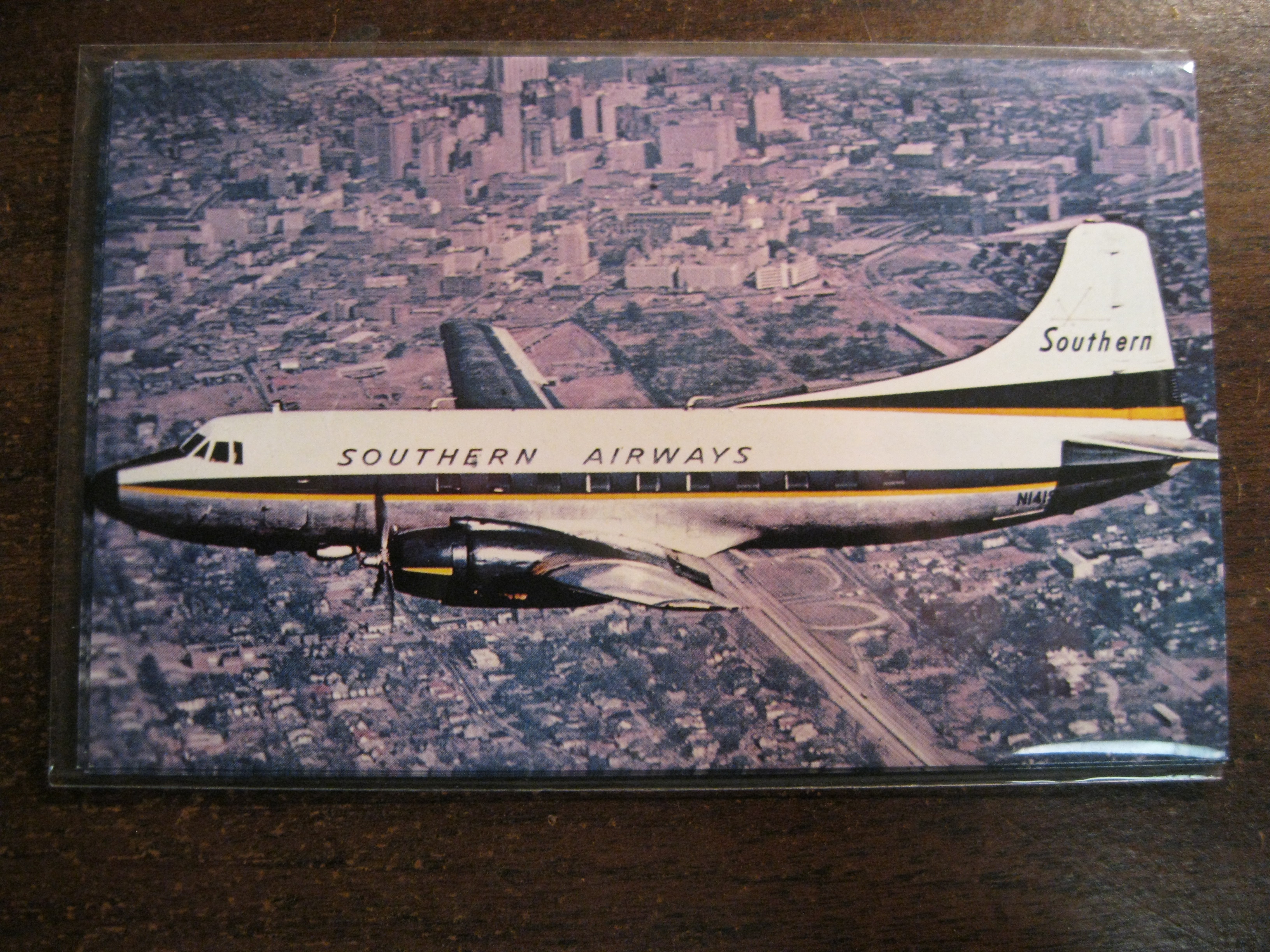 Southern Airways Martin 404 post card 114