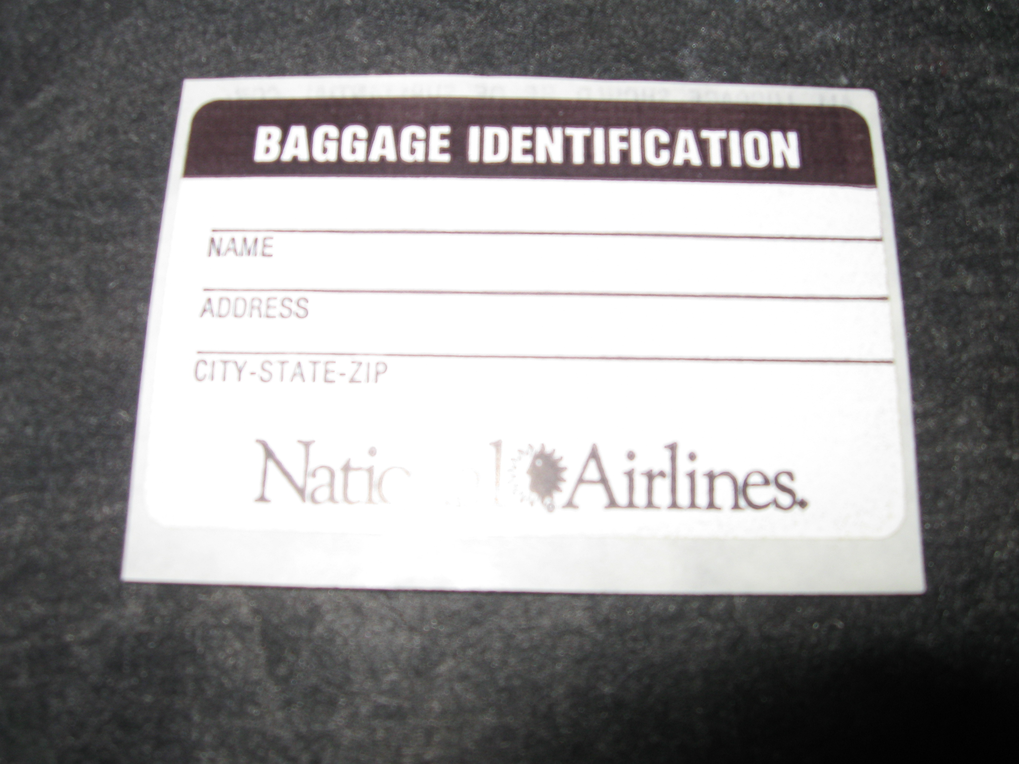 Baggage ID tag
