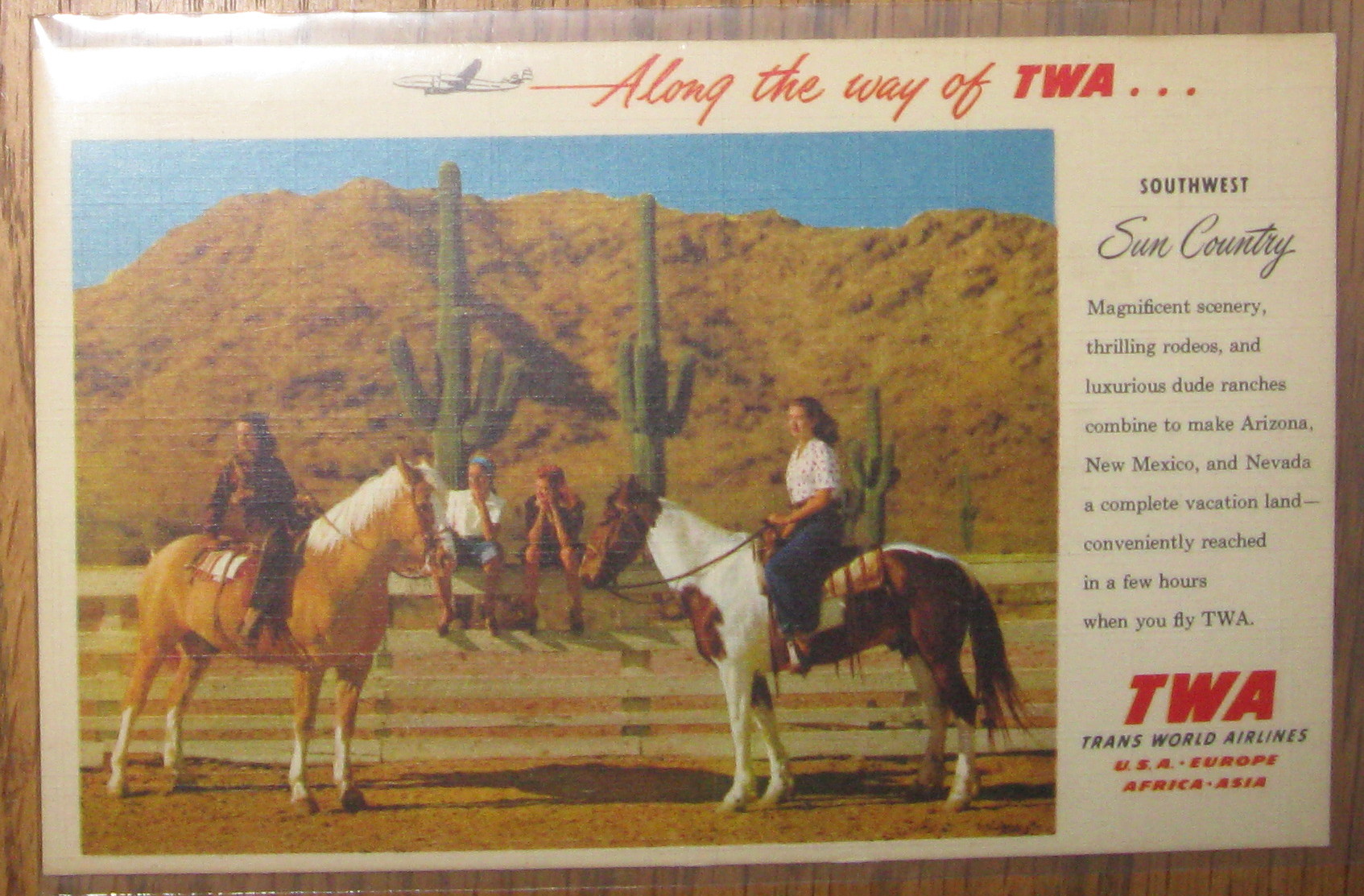 Along the way of TWA Southwest Sun country