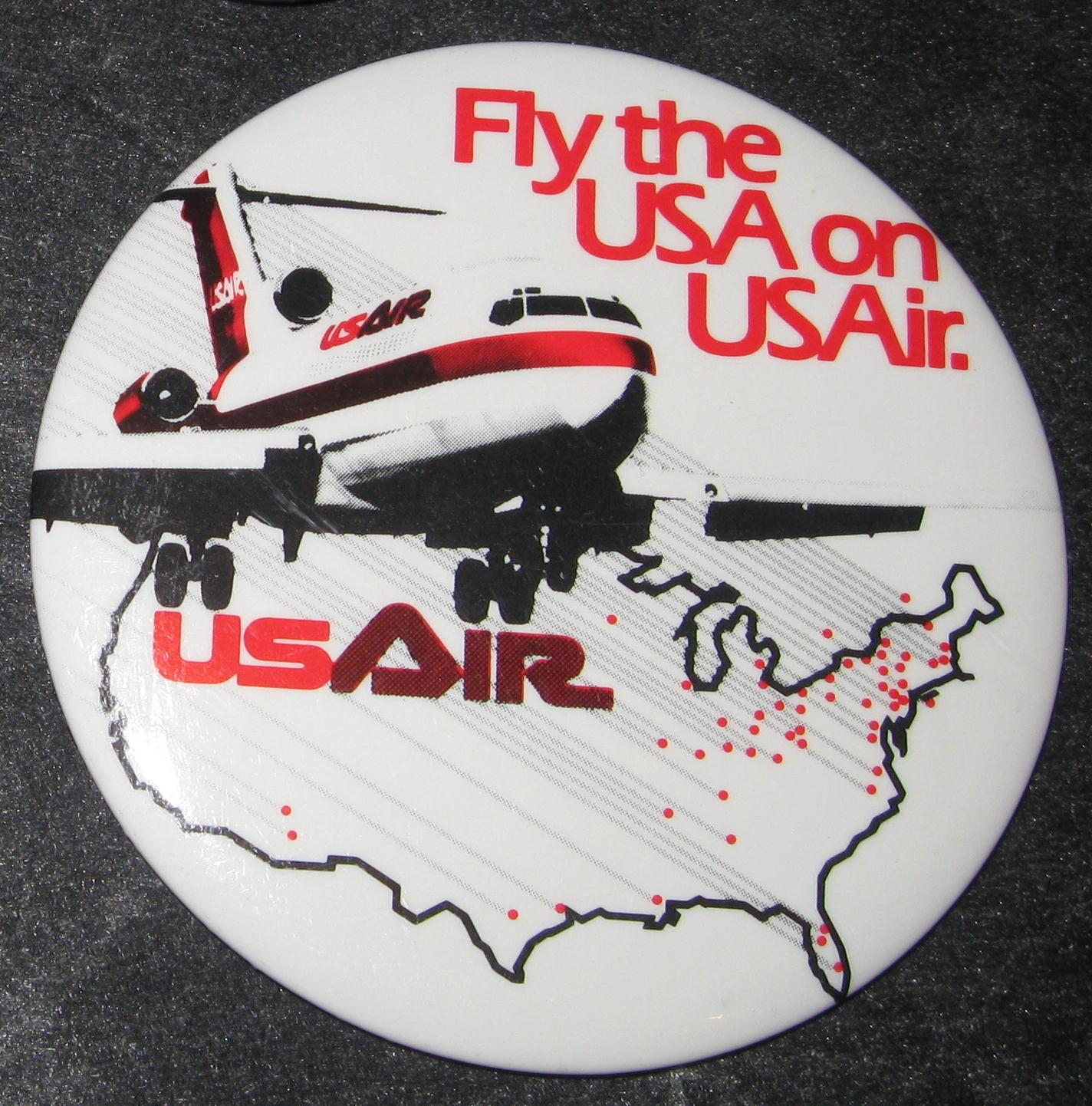 Fly the USA on US Air button